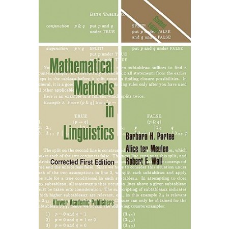 Mathematical Methods in Linguistics, 1st Edition