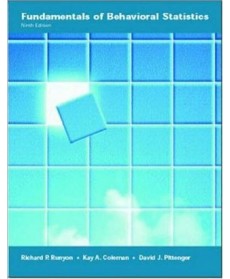 Fundamentals of Behavioral Statistics, 9th Edition