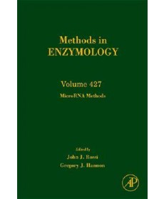 MicroRNA Methods, Volume 427 (Methods in Enzymology), 1st Edition (Hardcover)